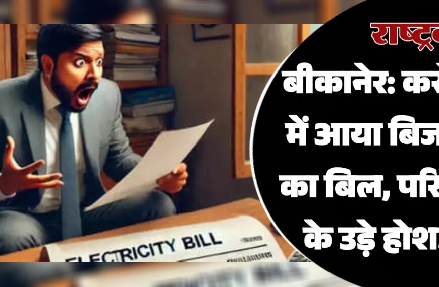 बीकानेर: करोड़ो में आया बिजली का बिल, परिवार के उड़े होश…