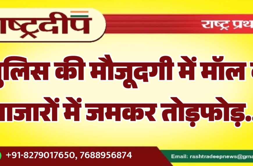 पुलिस की मौजूदगी में मॉल व बाजारों में जमकर तोड़फोड़…
