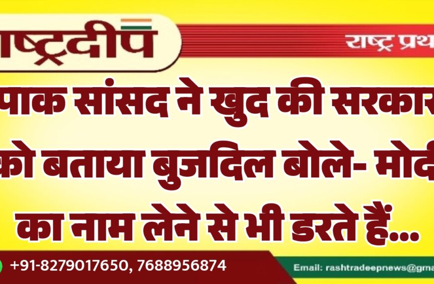 पाक सांसद ने खुद की सरकार को बताया बुजदिल बोले- मोदी का नाम लेने से भी डरते हैं…