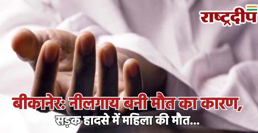 बीकानेर: नीलगाय बनी मौत का कारण, सड़क हादसे में महिला की मौत…