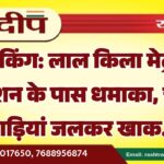 ब्रेकिंग: लाल किला मेट्रो स्टेशन के पास धमाका, चार गाड़ियां जलकर खाक…