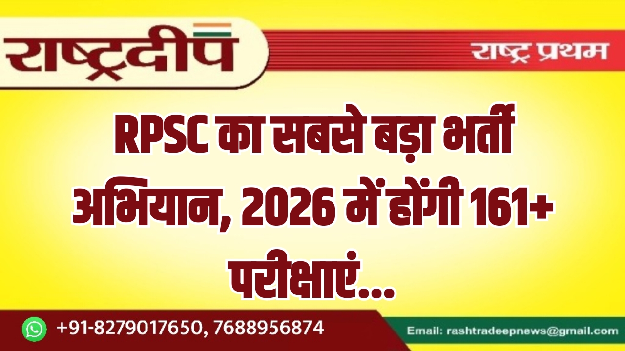 RPSC का सबसे बड़ा भर्ती&hellip;