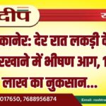 बीकानेर: देर रात लकड़ी के कारखाने में भीषण आग, 10 लाख का नुकसान…