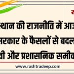 राजस्थान की राजनीति में आज बड़ा दिन, सरकार के फैसलों से बदल सकते हैं चुनावी और प्रशासनिक समीकरण…